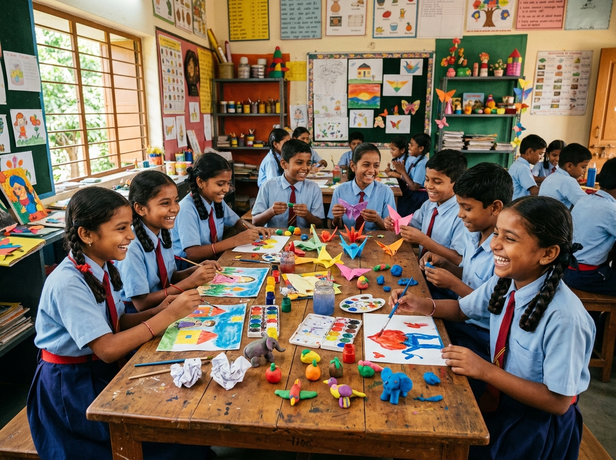 Craft and Art at Shree Mahalingeshwara Vidyanikethana