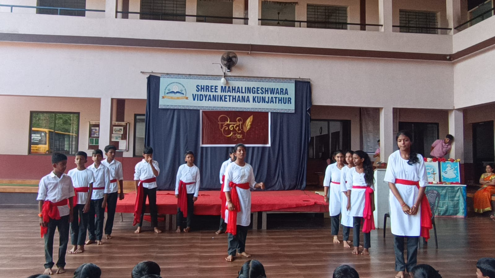 Hindi Diwas Stage Performance