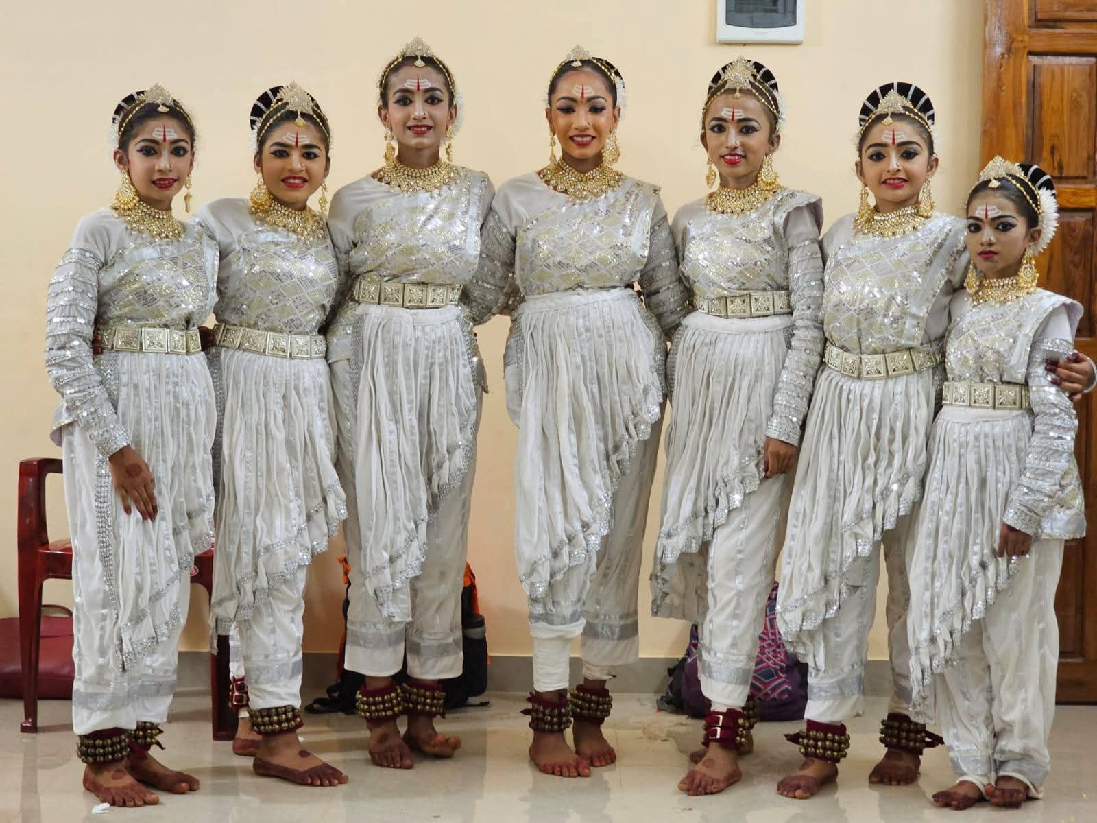 Classical Kathak Dance Troupe in Silver Regalia