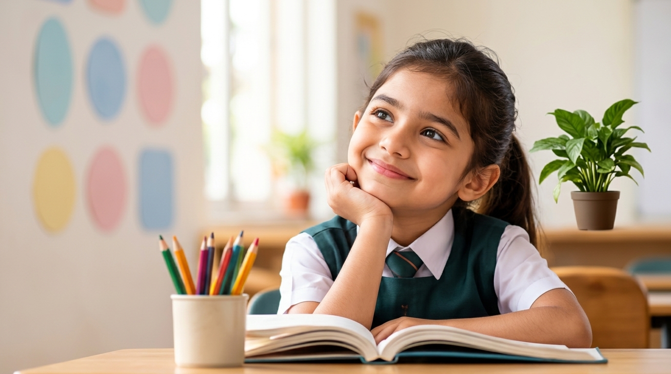Classes I to IV Primary Student Learning at Shree Mahalingeshwara Vidyanikethana
