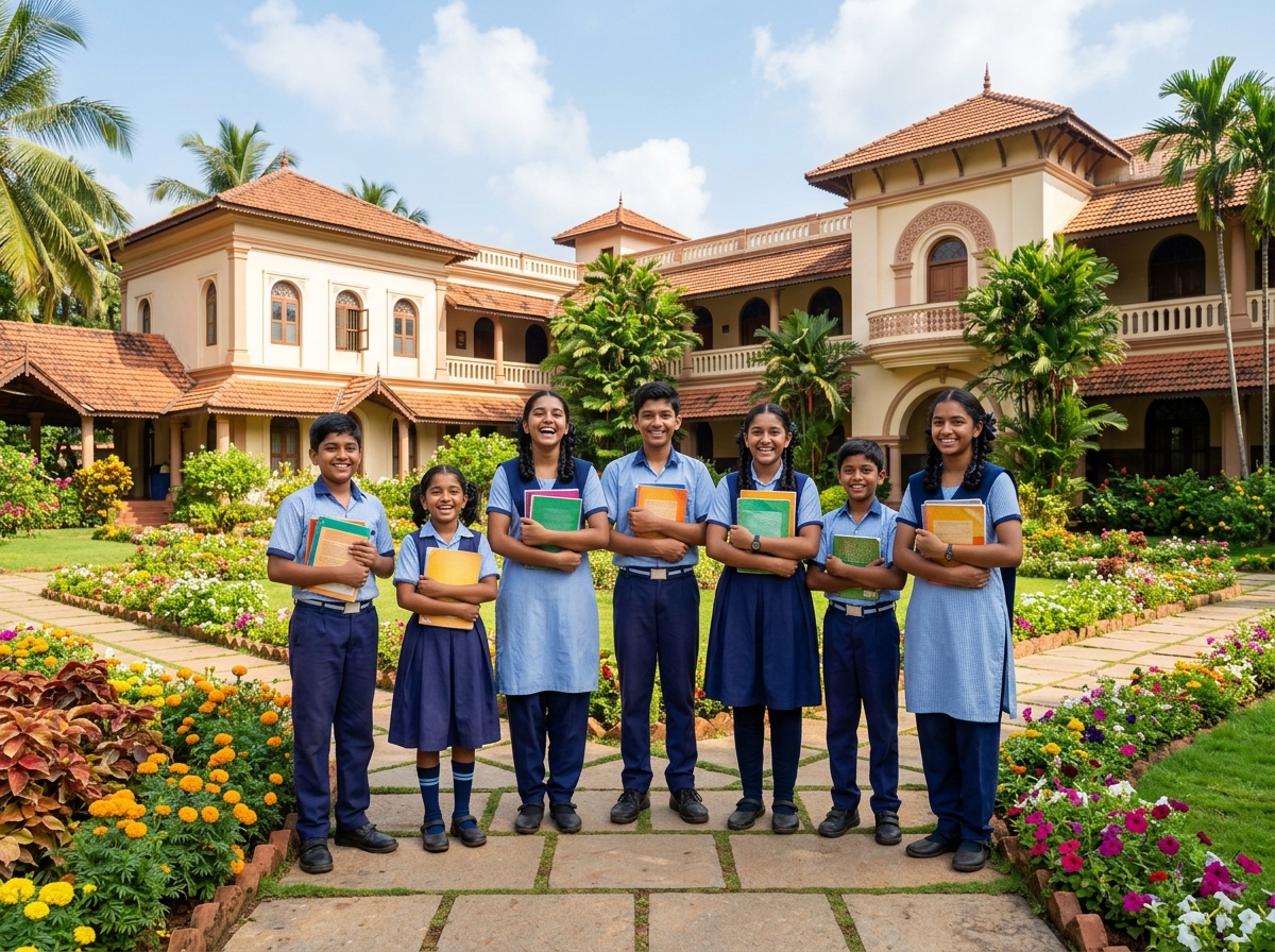 Shree Mahalingeshwara Vidyanikethana School Students and Campus